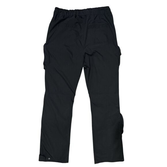 Smoke Rise NY Cargo Pants L Black Techwear Streetwear Utility Multi Pocket - Picture 2 of 11